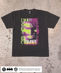 【BATMAN/バットマン】THE JOKER ピグメントTシャツ グラフィックプリント ヴィンテージ加工 半袖 ユニセックス