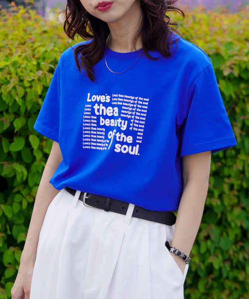 Chillfar(チルファー)の「Chillfar アソートミックスロゴTEEシャツ(Tシャツ/カットソー・レディース・ブルー系/レッド系/レッド/ブルー/イエロー/ピンク系1/イエロー系1/イエロー系/ピンク系/ブルー系1/ピンク/レッド系1・FREE)」の2枚目の写真