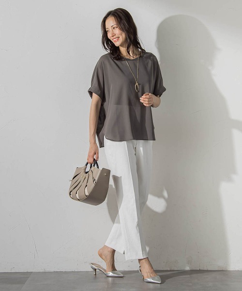 LAUTREAMONT（ロートレアモン）の「Everydayテーパードパンツ（その他パンツ・レディース・ブラウン/ネイビー/ホワイト・7号/9号/11号）」の10枚目の写真