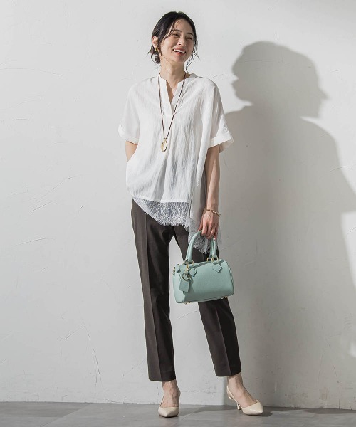 LAUTREAMONT（ロートレアモン）の「Everydayテーパードパンツ（その他パンツ・レディース・ブラウン/ネイビー/ホワイト・7号/9号/11号）」の14枚目の写真
