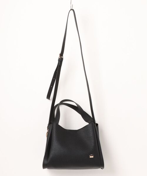 LA BAGAGERIE(ラバガジェリー)の「ソフトシュリンク2WAYハンドバッグ small(ハンドバッグ・レディース・ダークグレー/ブラック/ブラウン/グレイッシュベージュ・FREE)」の1枚目の写真