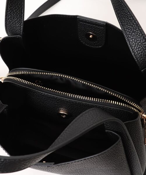 LA BAGAGERIE(ラバガジェリー)の「ソフトシュリンク2WAYハンドバッグ small(ハンドバッグ・レディース・ダークグレー/ブラック/ブラウン/グレイッシュベージュ・FREE)」の7枚目の写真