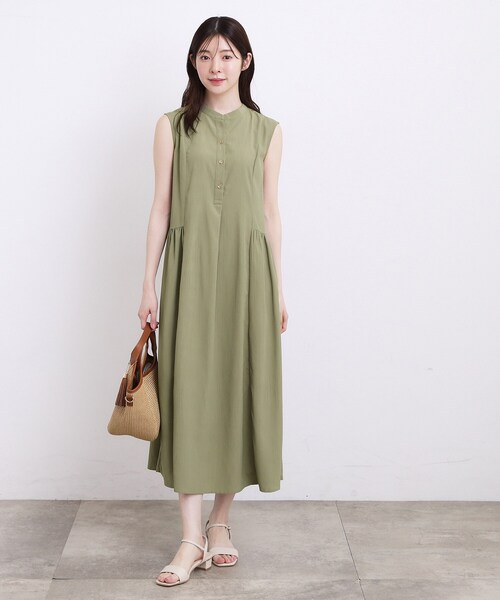grove(グローブ)の「【低身長さんも選べる着丈・洗濯機◎】テントラインワンピース(ワンピース・レディース・ブラック/オリーブ/レッド系1・02/12/05/03/01/11/04)」の13枚目の写真