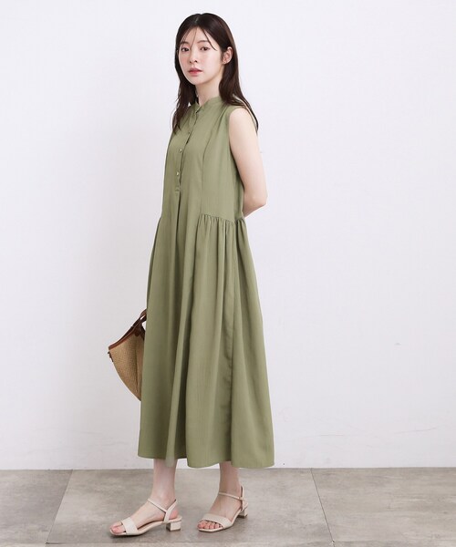 grove(グローブ)の「【低身長さんも選べる着丈・洗濯機◎】テントラインワンピース(ワンピース・レディース・ブラック/オリーブ/レッド系1・02/12/05/03/01/11/04)」の14枚目の写真