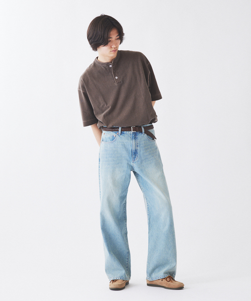 Healthknit（ヘルスニット）の「《追加》Healthknit / ヘルスニット 別注 ヘンリーネックTシャツ（Tシャツ/カットソー・メンズ・ホワイト/ブラウン/ブラック系その他・SMALL/MEDIUM/LARGE/X-LARGE）」の22枚目の写真