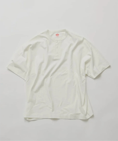 Healthknit(ヘルスニット)の「Healthknit / ヘルスニット 別注 ヘンリーネックTシャツ(Tシャツ/カットソー・メンズ・ホワイト/ブラウン/ブラック系その他/グレー・SMALL/MEDIUM/LARGE/X-LARGE)」の18枚目の写真