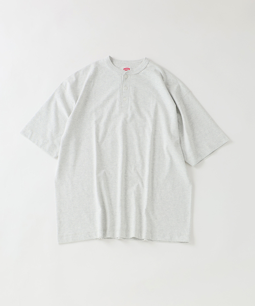 Healthknit(ヘルスニット)の「Healthknit / ヘルスニット 別注 ヘンリーネックTシャツ(Tシャツ/カットソー・メンズ・ホワイト/ブラウン/ブラック系その他/グレー・SMALL/MEDIUM/LARGE/X-LARGE)」の20枚目の写真