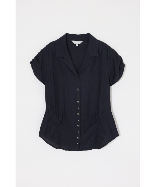 MOUSSY(マウジー)の「STUDDED OPEN COLLAR シャツ(シャツ/ブラウス・レディース・ライトピンク/ライトブラック/オフホワイト・1/2)」の8枚目の写真