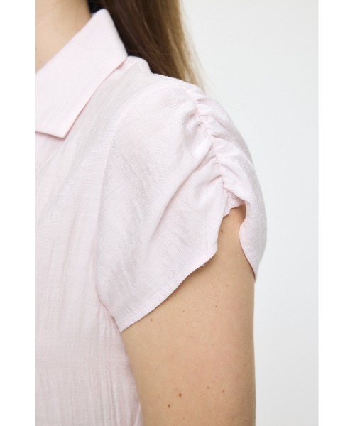MOUSSY(マウジー)の「STUDDED OPEN COLLAR シャツ(シャツ/ブラウス・レディース・ライトピンク/ライトブラック/オフホワイト・1/2)」の17枚目の写真