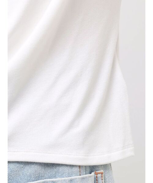 LAGUNAMOON(ラグナムーン)の「ドットリボンドレープカットソー 【夏服】(Tシャツ/カットソー・レディース・ホワイト/ブラウン/ブラック/ライトブルー・FREE)」の9枚目の写真