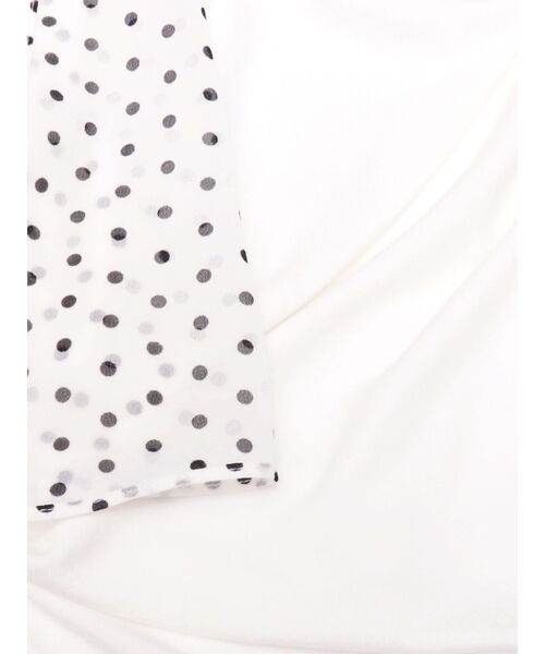 LAGUNAMOON(ラグナムーン)の「ドットリボンドレープカットソー 【夏服】(Tシャツ/カットソー・レディース・ホワイト/ブラウン/ブラック/ライトブルー・FREE)」の16枚目の写真