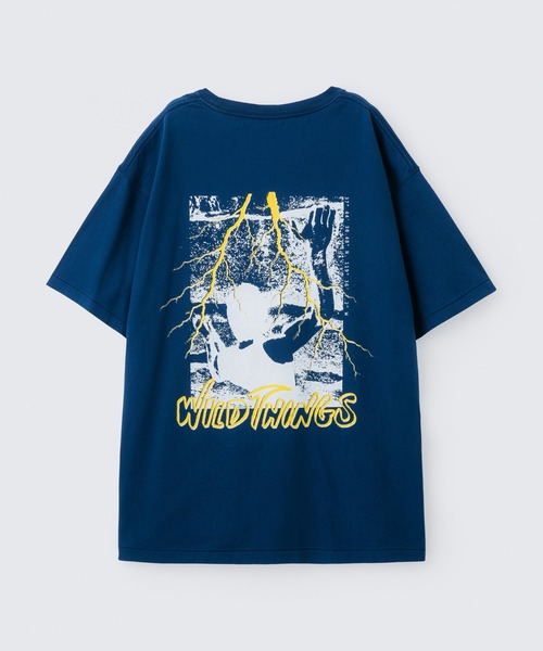 WILD THINGS(ワイルドシングス)の「ミッドナイトライトニング S/S Tシャツ|MIDNIGHT LIGHTNING S/S TEE(Tシャツ/カットソー・メンズ・ホワイト/チャコールグレー/ブルー系その他/イエロー系その他/ベージュ系その他・S/M/L/XL)」の4枚目の写真