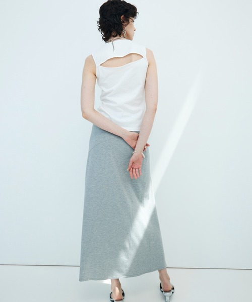 JOSE MOON(ジョゼムーン)の「<SIGNATURE PIN>DRAPE SKIRT/ドレープスカート(スカート・レディース・ブラック/グレー・38/36)」の16枚目の写真