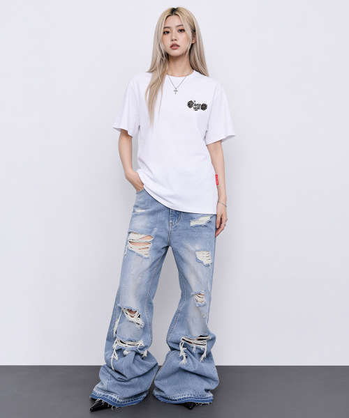 ARTISTWEAR（アーティストウェア）の「[ATW] ラグアウト 半袖Tシャツ - 2カラー（Tシャツ/カットソー・レディース・ブラック/ホワイト・SMALL/MEDIUM/LARGE/X-LARGE/XX-LARGE/XXXX-LARGE）」の6枚目の写真