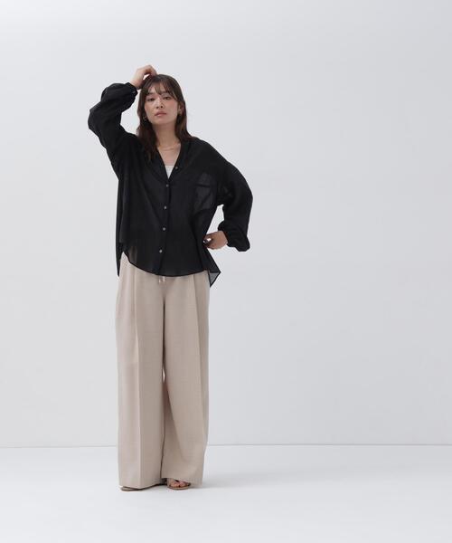 NATURAL BEAUTY BASIC(ナチュラルビューティーベーシック)の「スキッパードルマンシャツ(シャツ/ブラウス・レディース・ピンク/ブルー/オフホワイト/ブラック・FREE)」の13枚目の写真