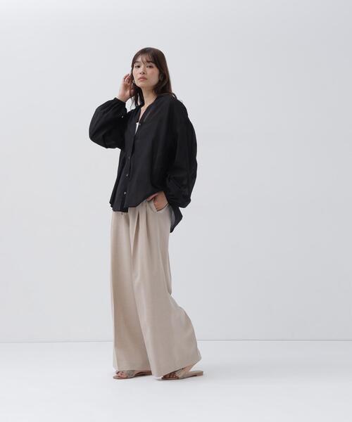 NATURAL BEAUTY BASIC(ナチュラルビューティーベーシック)の「スキッパードルマンシャツ(シャツ/ブラウス・レディース・ピンク/ブルー/オフホワイト/ブラック・FREE)」の15枚目の写真