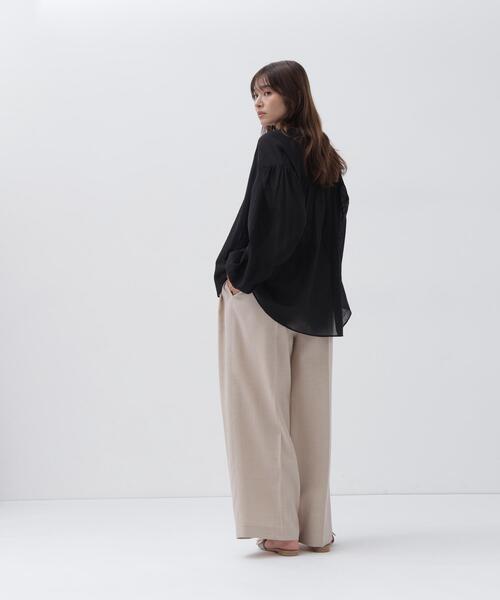 NATURAL BEAUTY BASIC(ナチュラルビューティーベーシック)の「スキッパードルマンシャツ(シャツ/ブラウス・レディース・ピンク/ブルー/オフホワイト/ブラック・FREE)」の17枚目の写真