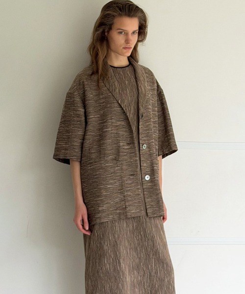 CLANE(クラネ)の「CREPE JACQUARD SHAWL COLLAR SHIRT(シャツ/ブラウス・レディース・その他・F)」の1枚目の写真