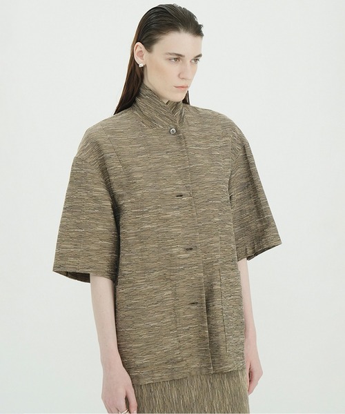 CLANE(クラネ)の「CREPE JACQUARD SHAWL COLLAR SHIRT(シャツ/ブラウス・レディース・その他・F)」の8枚目の写真