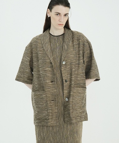 CLANE(クラネ)の「CREPE JACQUARD SHAWL COLLAR SHIRT(シャツ/ブラウス・レディース・その他・F)」の2枚目の写真
