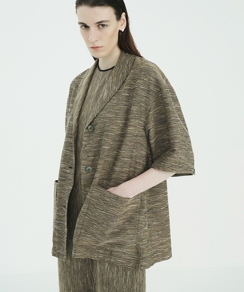 CLANE(クラネ)の「CREPE JACQUARD SHAWL COLLAR SHIRT(シャツ/ブラウス・レディース・その他・F)」の3枚目の写真