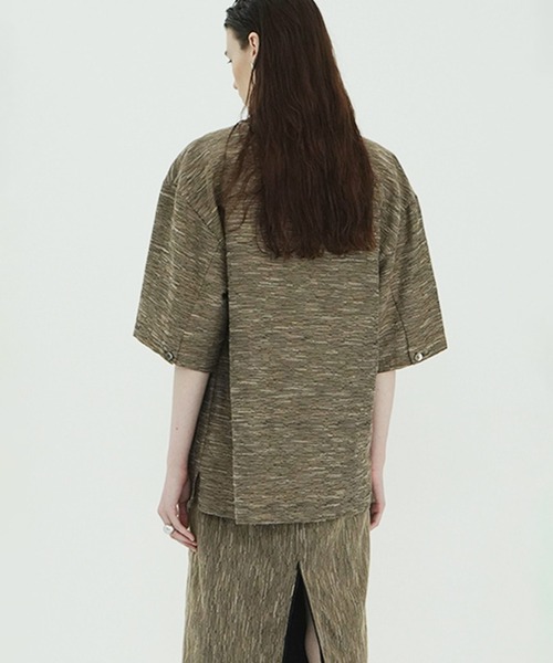 CLANE(クラネ)の「CREPE JACQUARD SHAWL COLLAR SHIRT(シャツ/ブラウス・レディース・その他・F)」の4枚目の写真
