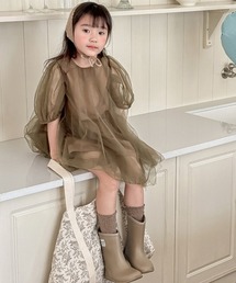 ONEP STAR（ワンピスター）の「チュールパフスリーブボリュームワンピース（ワンピース）」