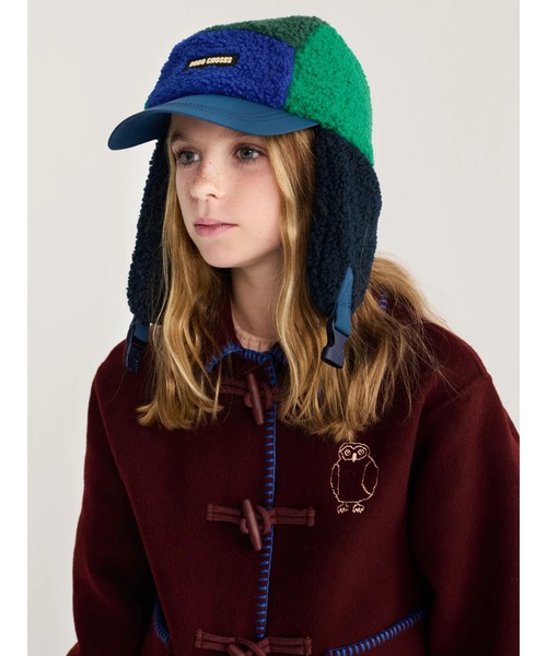 Bobo Choses color block sheepskin chapka（キャップ）｜BOBO CHOSES