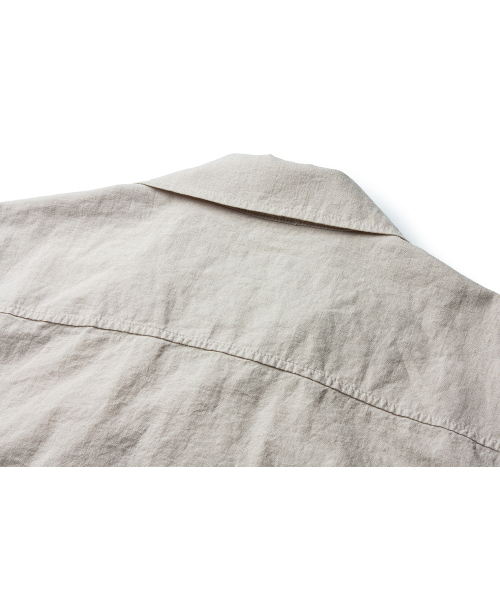 THE RESQ（ザーレスキュー）の「LINEN COTTON PAPA SHIRT [ECRU]（シャツ/ブラウス・メンズ・その他・MEDIUM/LARGE/X-LARGE）」の8枚目の写真