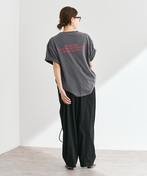 FRAMeWORK(フレームワーク)の「J.J.Mercer / ジェイジェイマーサー オーバーサイズTEE(Tシャツ/カットソー・レディース・ホワイト/チャコールグレー/ライトグレー・FREE)」の13枚目の写真