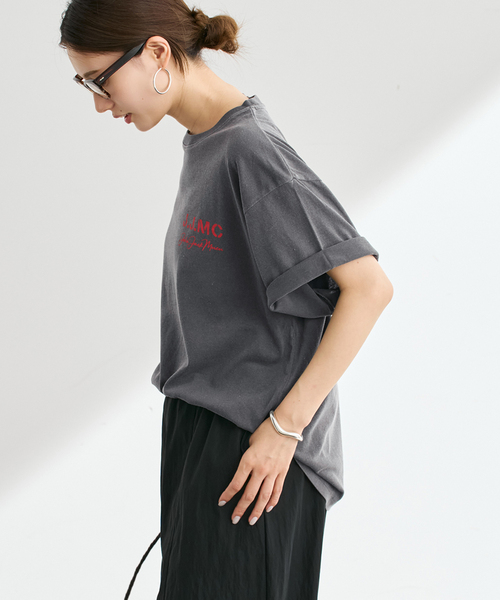 FRAMeWORK(フレームワーク)の「J.J.Mercer / ジェイジェイマーサー オーバーサイズTEE(Tシャツ/カットソー・レディース・ホワイト/チャコールグレー/ライトグレー・FREE)」の14枚目の写真