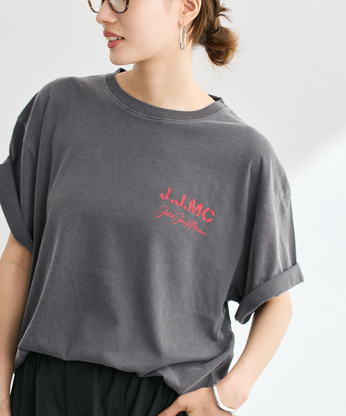 FRAMeWORK(フレームワーク)の「J.J.Mercer / ジェイジェイマーサー オーバーサイズTEE(Tシャツ/カットソー・レディース・ホワイト/チャコールグレー/ライトグレー・FREE)」の16枚目の写真