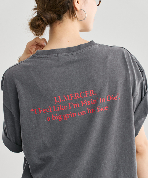 FRAMeWORK(フレームワーク)の「J.J.Mercer / ジェイジェイマーサー オーバーサイズTEE(Tシャツ/カットソー・レディース・ホワイト/チャコールグレー/ライトグレー・FREE)」の17枚目の写真