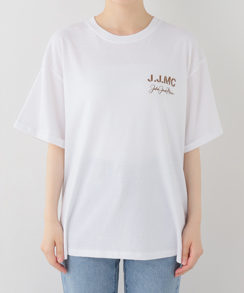 FRAMeWORK(フレームワーク)の「J.J.Mercer / ジェイジェイマーサー オーバーサイズTEE(Tシャツ/カットソー・レディース・ホワイト/チャコールグレー/ライトグレー・FREE)」の9枚目の写真