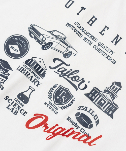 TAILOR STUDIO(テーラースタジオ)の「カレッジロゴコレクション半袖Tシャツ(ホワイト)(Tシャツ/カットソー・レディース・その他・FREE)」の4枚目の写真