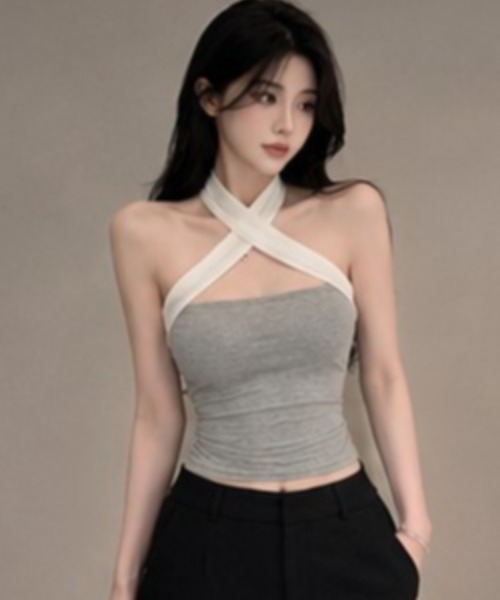 NoBelle（ノベル）の「フロントリボンチューブトップ　2wayワンホンお姉さん系オフショルダー（チューブトップ・レディース・ホワイト/グレー/ブラック・FREE）」の10枚目の写真