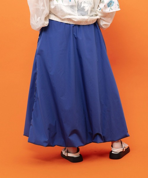 ScoLar（スカラー）の「162746：ネコ柄ラインテープ入り バルーンスカート（スカート・レディース・ネイビー/ブラック/ボルドー・M）」の21枚目の写真