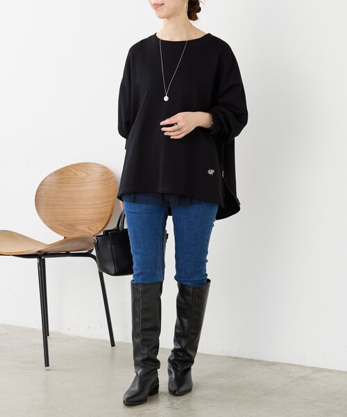 BEARDSLEY(ビアズリー)の「シシュウ入りドルマントレーナー(Tシャツ/カットソー・レディース・ピンク/グレー/ブラック・0/1)」の8枚目の写真