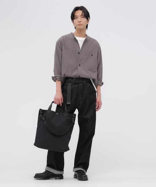 MHL.(エムエイチエル)の「NYLON CANVAS(ショルダーバッグ・レディース・ブラック/ベージュ・FREE)」の14枚目の写真