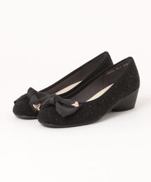 【Bridget Birkin Walk】コーナーパーツリボンウォーキングパンプス(565251)