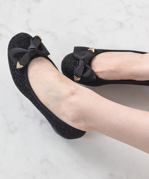 Bridget Birkin(ブリジットバーキン)の「【Bridget Birkin Walk】コーナーパーツリボンウォーキングパンプス(565251)(パンプス・レディース・ブラック/ブラック系その他/ブラウン系その他・23.5/22.5/24/23/24.5)」の2枚目の写真