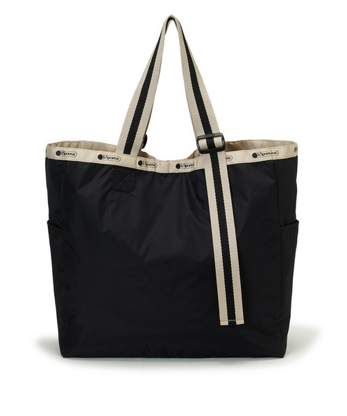LeSportsac（レスポートサック）の「LG HANDLE ADJ TOTE ブラック/ブラックベージュウェビング（トートバッグ・レディース・ブラック・FREE）」の4枚目の写真