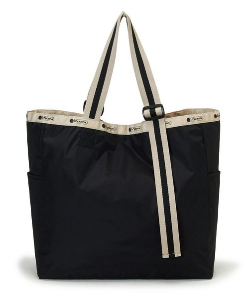 LeSportsac（レスポートサック）の「LG HANDLE ADJ TOTE ブラック/ブラックベージュウェビング（トートバッグ・レディース・ブラック・FREE）」の6枚目の写真