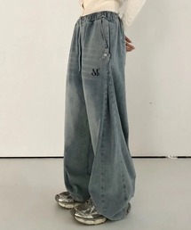 MUCENT/FLUIDボタンデニムパンツ