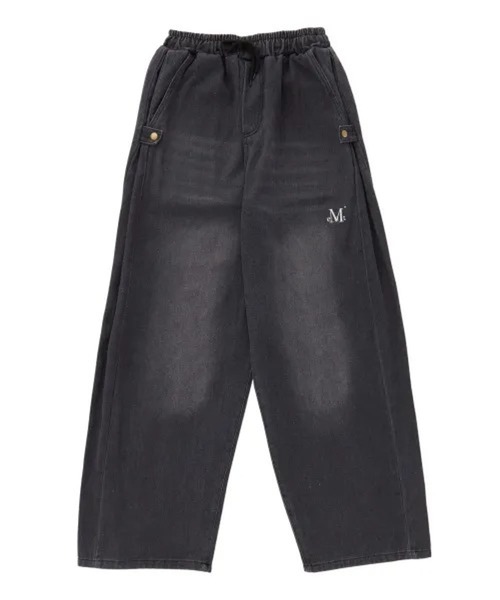 MUCENT(ムセント)の「MUCENT/FLUIDボタンデニムパンツ(デニムパンツ・レディース・ブラック/ライトブルー・SMALL)」の17枚目の写真