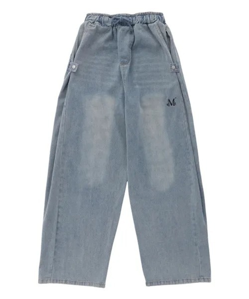 MUCENT(ムセント)の「MUCENT/FLUIDボタンデニムパンツ(デニムパンツ・レディース・ブラック/ライトブルー・SMALL)」の12枚目の写真