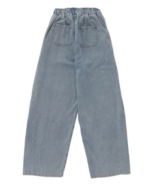 MUCENT(ムセント)の「MUCENT/FLUIDボタンデニムパンツ(デニムパンツ・レディース・ブラック/ライトブルー・SMALL)」の13枚目の写真