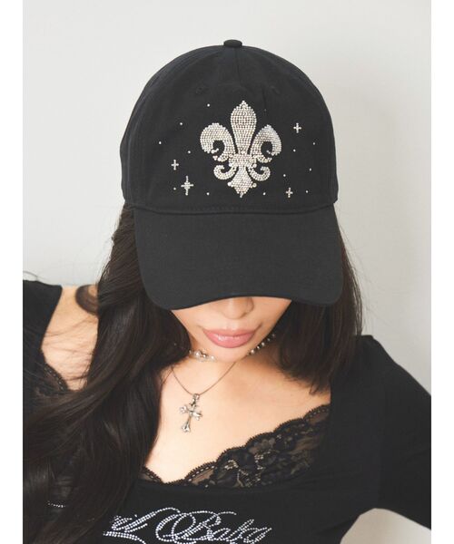 EVRIS（エヴリス）の「【SupBaby×EVRIS】オリジナル 6panel Cap（キャップ・レディース・その他1/ブラック・FREE）」の2枚目の写真