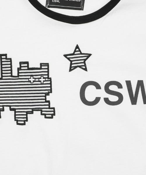 CATSAVETHEWORLD(キャットセーブザワールド)の「◇CATSAVETHEWORLD◇ブランド直輸入正規品/Mine キャットストライプ長袖Tシャツ Mine Cat Stripe Long Sleeve Tee(Tシャツ/カットソー・レディース・グレー/ブラック・FREE)」の15枚目の写真