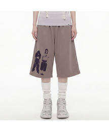 [UNISEX]STAR3 バミューダパンツ_COCOA